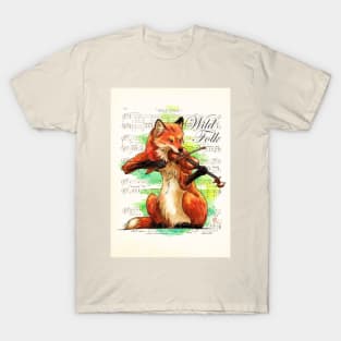 Wild Folk - Fox on Fiddle T-Shirt